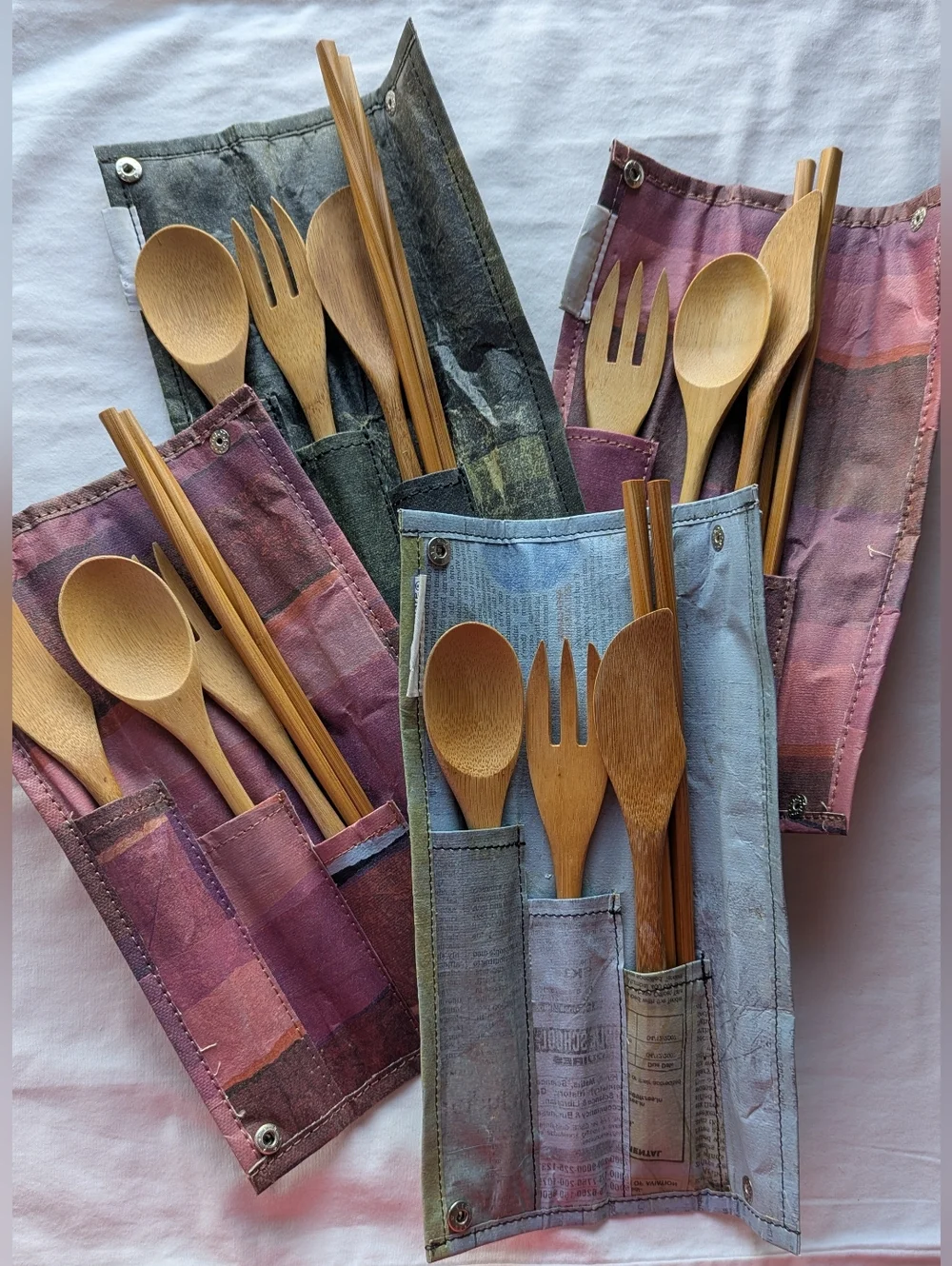 To Go Ware Set Of Bamboo Utensils